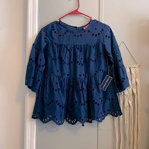 Dark Blue Simply Southern Blouse